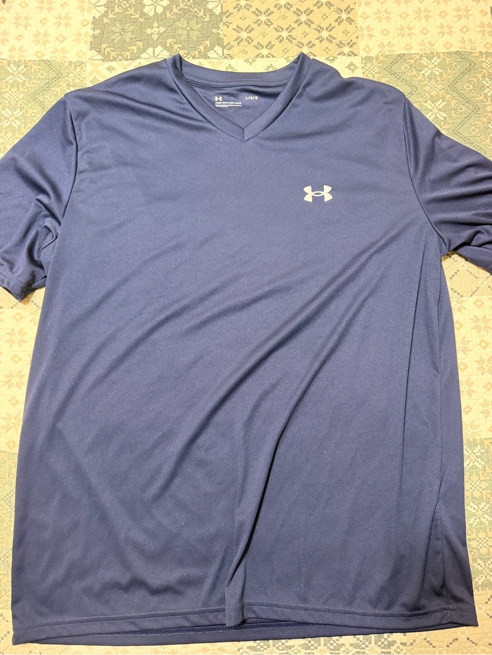 Under Armour Men’s Navy Athletic V-Neck Performance Polo